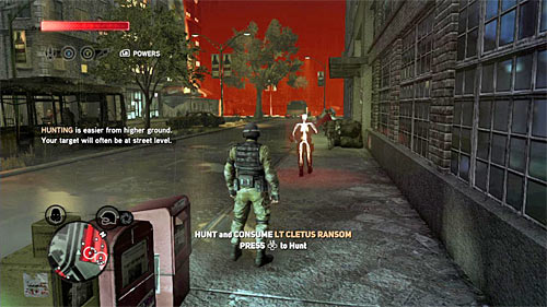 Behave same as with the previous hunt, so get to the rooftop of one of highest buildings in the area in order to locate lieutenant - [Blacknet mission 4] Operation: Manticore - Blacknet missions - Prototype 2 - Game Guide and Walkthrough