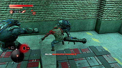 First, I propose to focus on standard soldiers with rocket launchers, so they wont bother you later - [Blacknet mission 5] Operation: Keyhole - Blacknet missions - Prototype 2 - Game Guide and Walkthrough