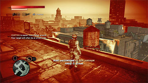 As you probably remember, it is best to start the hunt with getting to the rooftop of one of the highest buildings in the area - [Blacknet mission 7] Operation: Red Glacier - Blacknet missions - Prototype 2 - Game Guide and Walkthrough