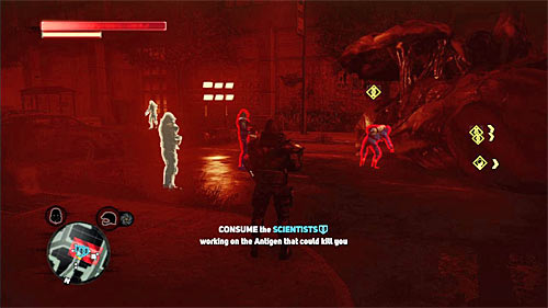 There are three characters to be eliminated in location [583, 740] and instead of starting the fight I recommend to consume them quietly - [Blacknet mission 9] Operation: Spotted Cat - p. 1 - Blacknet missions - Prototype 2 - Game Guide and Walkthrough