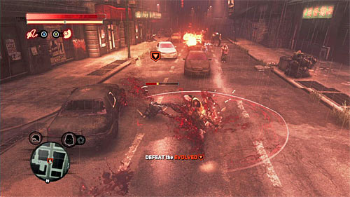 Start the fight with the evolved, during which you should rely on attacks performed in a short distance and (if possible) on the Devastator attack, which might empty the evolved energy bar if you have luck - [Blacknet mission 10] Operation: Long Horizon - Blacknet missions - Prototype 2 - Game Guide and Walkthrough