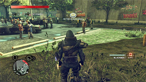 You can find the body on the ground, near the parking lot - Yellow Zone - p. 1 - Secrets - Prototype 2 - Game Guide and Walkthrough