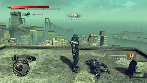 You can find the body on the building's rooftop - Yellow Zone - p. 1 - Secrets - Prototype 2 - Game Guide and Walkthrough