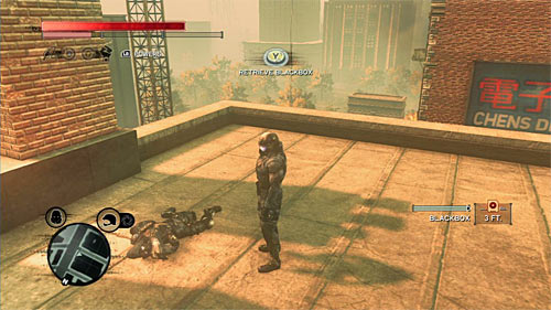 You can find the body on the building's rooftop - Red Zone - p. 1 - Secrets - Prototype 2 - Game Guide and Walkthrough