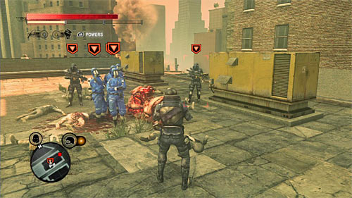 You can find the squad on the building's rooftop - Red Zone - p. 2 - Secrets - Prototype 2 - Game Guide and Walkthrough