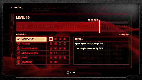 During the game you gather experience points - Heller's powers - Other - Prototype 2 - Game Guide and Walkthrough