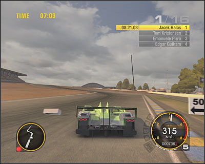 2) Some of the upcoming corners may be tricky, especially the left one (screen) - Le Mans 24 Hours - Trophies - Race Driver GRID - Game Guide and Walkthrough