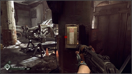 Before enemy starts shooting at you, use a switch on the right and take cover behind the closest barricade - The Missing Parts/Find the Buggy Parts - p. 2 - Main missions - Rage - Game Guide and Walkthrough