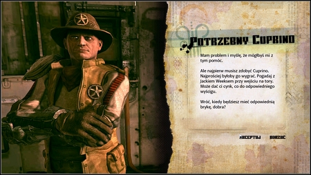 Sheriff will tell you that for a next mission you need a better car - Cuprino - Visit the Sheriff/Cuprino Needed - Main missions - Rage - Game Guide and Walkthrough