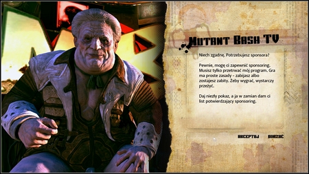 You'll meet JK Stiles, who agrees to be your sponsor if you participate in Mutant Bash TV - Dusty 8 Sponsorship/ Mutant Bash TV - Main missions - Rage - Game Guide and Walkthrough
