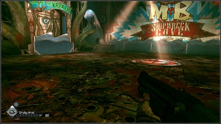 In the next room stand on the red circle in the middle and then start running around the arena - Dusty 8 Sponsorship/ Mutant Bash TV - Main missions - Rage - Game Guide and Walkthrough