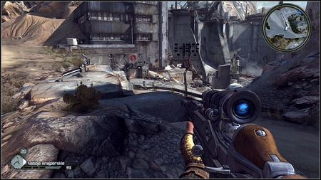 Go to the marked placed and park right before descent - Recover ID Drive - Main missions - Rage - Game Guide and Walkthrough