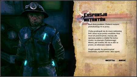 At its end you'll find Jones, who will tell you about his problem - Foreman Jones/Mutant Expansion - p. 1 - Main missions - Rage - Game Guide and Walkthrough