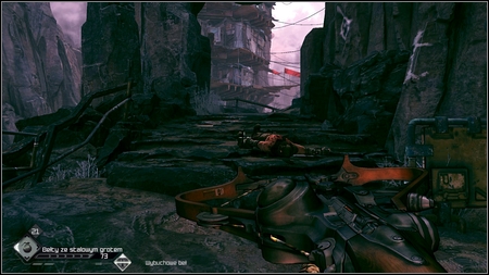 Other enemies will appear then on the rocks and the gate you were passing by before is now raised - Ark Equipment - p. 1 - Main missions - Rage - Game Guide and Walkthrough