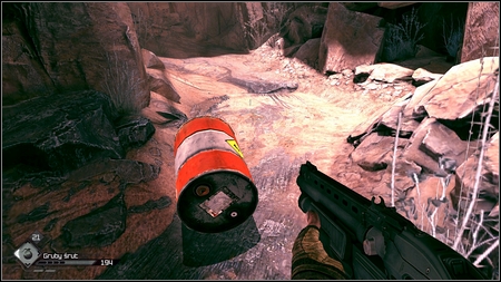 Watch out for explosive barrels thrown by enemies - Ark Equipment - p. 1 - Main missions - Rage - Game Guide and Walkthrough