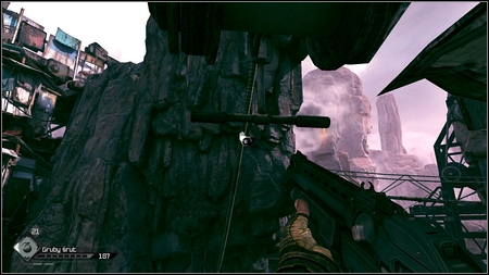 Once you get to the precipice use the zipline - Ark Equipment - p. 1 - Main missions - Rage - Game Guide and Walkthrough