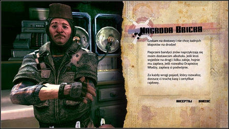 The man will offer you the job similar to mission you got from the barmaid Sally in Wellspring - Brick's Offer/Brick's Bounty - Side missions - Rage - Game Guide and Walkthrough
