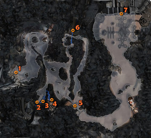 1 - Eastern Wasteland - Maps of Wasteland - Rage - Game Guide and Walkthrough