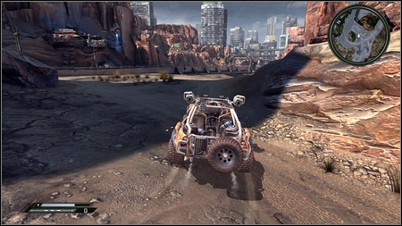 While driving towards the Authority Prison you should drive over the high highway - Wasteland - p. 1 - Vehicle jumps - Rage - Game Guide and Walkthrough