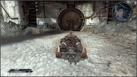 Right in front of the Power Plant entrance turn left - Eastern Wasteland - Vehicle jumps - Rage - Game Guide and Walkthrough
