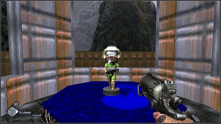 On the right you can see the stairs leading to the Doom Marine statue - Doom - Special id rooms - Rage - Game Guide and Walkthrough