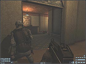 Head on to the main room of the occupied bank - [Mission 01][Part: 3/3] South Africa - Walkthrough - Rainbow Six: Lockdown - Game Guide and Walkthrough