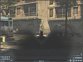 WATCH OUT for the additional snipers, located on nearby balconies (#1) - [Mission 02][Part: 2/2] Algeria - Walkthrough - Rainbow Six: Lockdown - Game Guide and Walkthrough