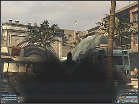 I'd personally recommend moving towards the left building - [Mission 02][Part: 2/2] Algeria - Walkthrough - Rainbow Six: Lockdown - Game Guide and Walkthrough