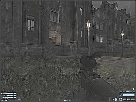 A small group of enemy soldiers is guarding one of the first corridors of the Parliament complex (#1) - [Mission 05][Part: 1/2] Parliament - Walkthrough - Rainbow Six: Lockdown - Game Guide and Walkthrough