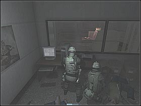 Once you've reached a junction, head on to the small door that's been located on your right - [Mission 05][Part: 1/2] Parliament - Walkthrough - Rainbow Six: Lockdown - Game Guide and Walkthrough