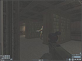 There is an enemy soldier over here, so you must be very careful (#1) - [Mission 05][Part: 2/2] Parliament - Walkthrough - Rainbow Six: Lockdown - Game Guide and Walkthrough