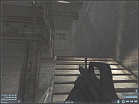 Use the stairs to get to the upper platform - [Mission 08][Part: 1/3] Distillery - Walkthrough - Rainbow Six: Lockdown - Game Guide and Walkthrough
