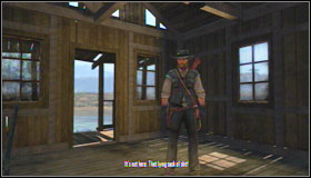 Inside, you will have to kill one more bandit #1 he will attack you when you will get close to the door - Walkthrough - The Frontier - [I] Irish - Walkthrough - The Frontier - Red Dead Redemption - Game Guide and Walkthrough