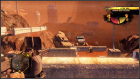 Sometimes we can find machine gun located near the defense wall #1 - Side Quests - Red Faction: Guerrilla - Game Guide and Walkthrough