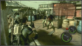 Go through the door and go towards boats - Storage Facility - Walkthrough - Resident Evil 5 - Game Guide and Walkthrough