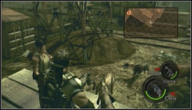 After eliminating the dogs, go onto wooden panels situated on the left - Train Station - Walkthrough - Resident Evil 5 - Game Guide and Walkthrough