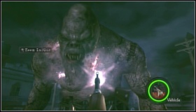 Eliminate his helpers but avoid overheating the gun - Savanna - Walkthrough - Resident Evil 5 - Game Guide and Walkthrough