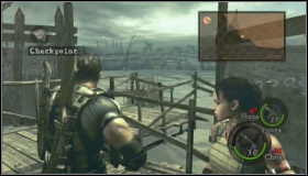 There are many crocodiles in the water and you will die if you get near them - Marchlands - Walkthrough - Resident Evil 5 - Game Guide and Walkthrough
