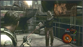 A good way to eliminate him is to use the mines you have collected in this location - Execution Ground - Walkthrough - Resident Evil 5 - Game Guide and Walkthrough