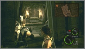 Go left and watch a short cut-scene - Caves - Walkthrough - Resident Evil 5 - Game Guide and Walkthrough