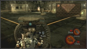Search the room situated on the left side (BSAA Emblem 22) - Worship Area - Walkthrough - Resident Evil 5 - Game Guide and Walkthrough