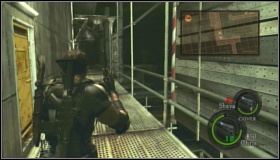There are boxes with gold on the right - Uroboros Research Facility - Walkthrough - Resident Evil 5 - Game Guide and Walkthrough