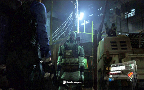 Unfortunately, before she can take, first zombie appears behind your back - Prologue - Resident Evil 6 - Game Guide and Walkthrough