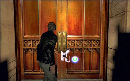 After short conversation return to the large room with tables and go through the indicated door - Chapter 1 - The Campus - Leon's campaign - Resident Evil 6 - Game Guide and Walkthrough