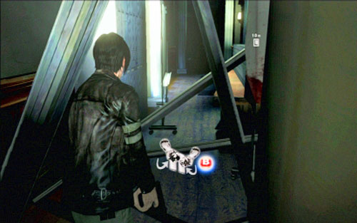 You have to escort both civilians to the elevator, unblocking the collapsed corridor - Chapter 1 - The Campus - Leon's campaign - Resident Evil 6 - Game Guide and Walkthrough