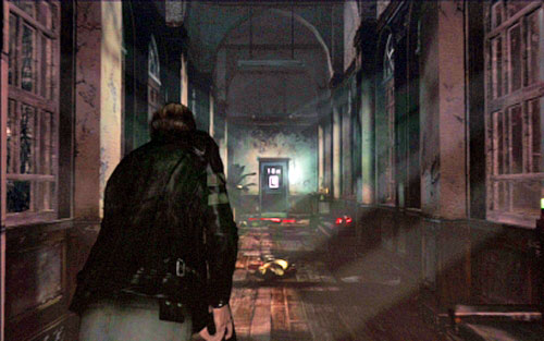 At the end of the short hallway you'll find another passage, but it is locked - Chapter 1 - The Campus - Leon's campaign - Resident Evil 6 - Game Guide and Walkthrough