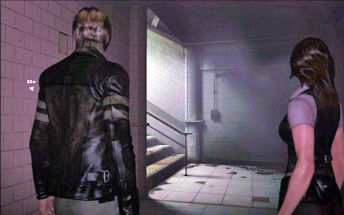 When all zombies are dead, go up the stairs - Chapter 1 - The Subway Tunnels - Leon's campaign - Resident Evil 6 - Game Guide and Walkthrough