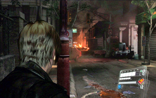In this way you'll unlock a passage on the right, which will lead you to the other side of large bus - Chapter 1 - City Streets - Leon's campaign - Resident Evil 6 - Game Guide and Walkthrough
