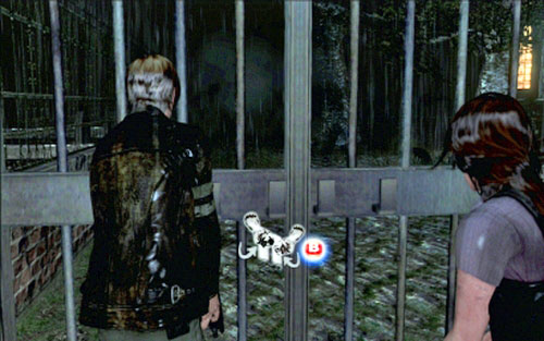 In this way you'll reach your companion and be able to open next grate - Chapter 2 - The Cemetery - Leon's campaign - Resident Evil 6 - Game Guide and Walkthrough