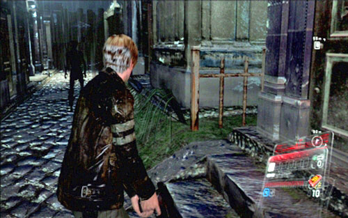 A few steps later Leon will drop down, where a group of zombies will attack him - Chapter 2 - The Cemetery - Leon's campaign - Resident Evil 6 - Game Guide and Walkthrough